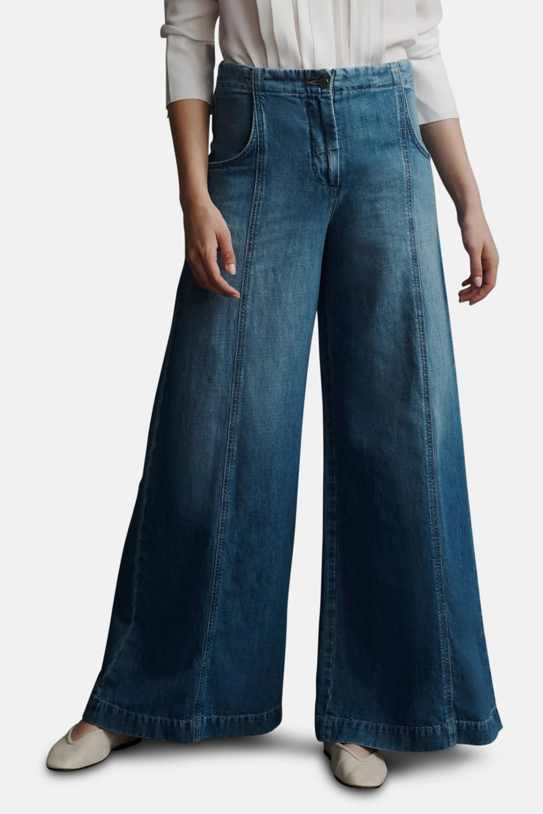 Dancing In The Dark Jean In Linen Cotton Denim