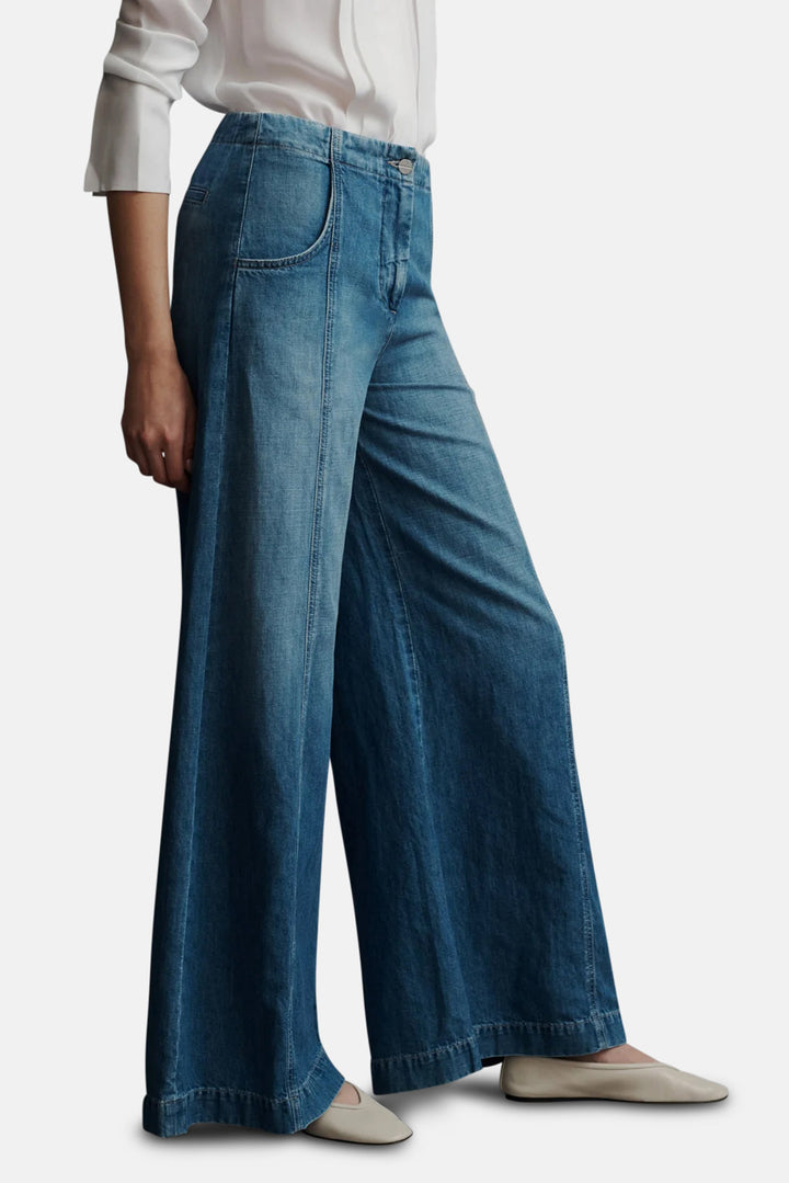 Dancing In The Dark Jean In Linen Cotton Denim