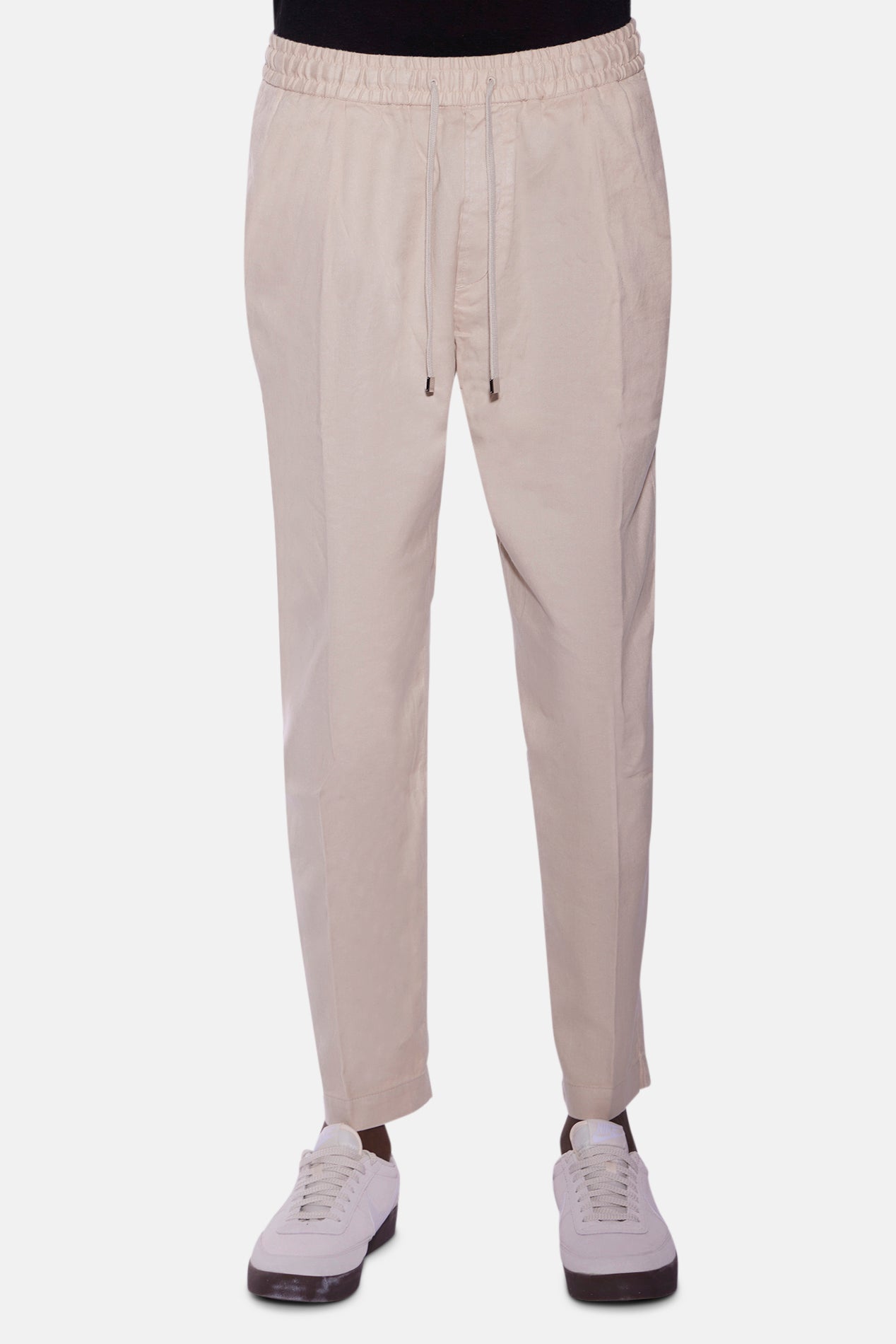 Jacob Cohen Daniel Drawstring Linen Pant Beige – blueandcream