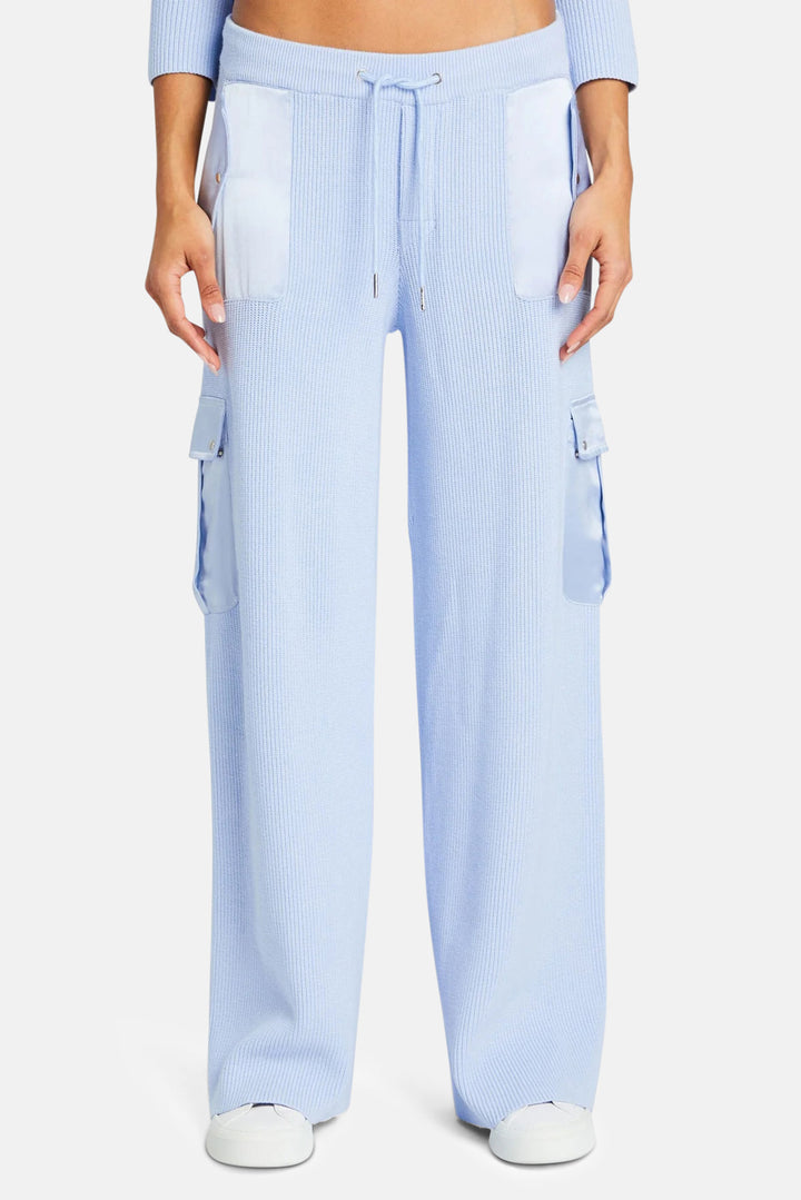 Daph Knit Cargo Pant Ice Blue