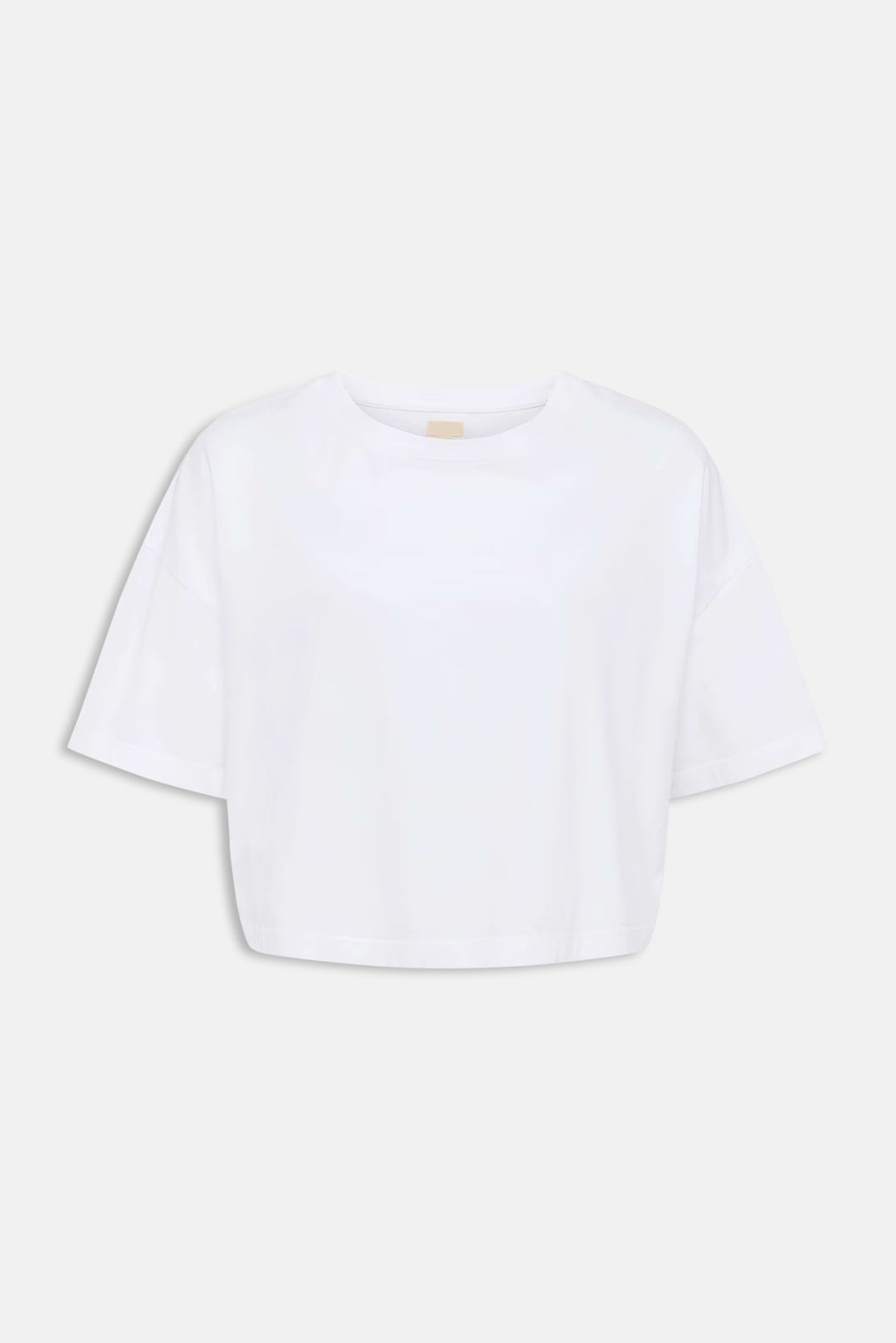 Daria Oversized Cropped Tee White