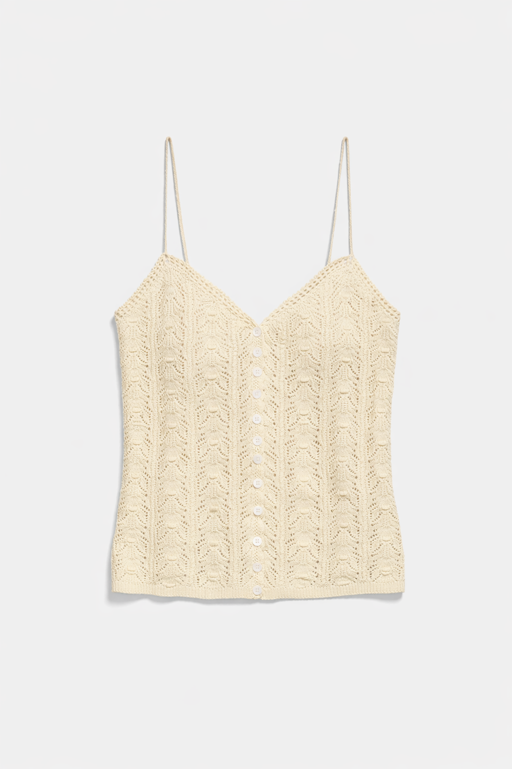Aliza Crochet Cami Ivory