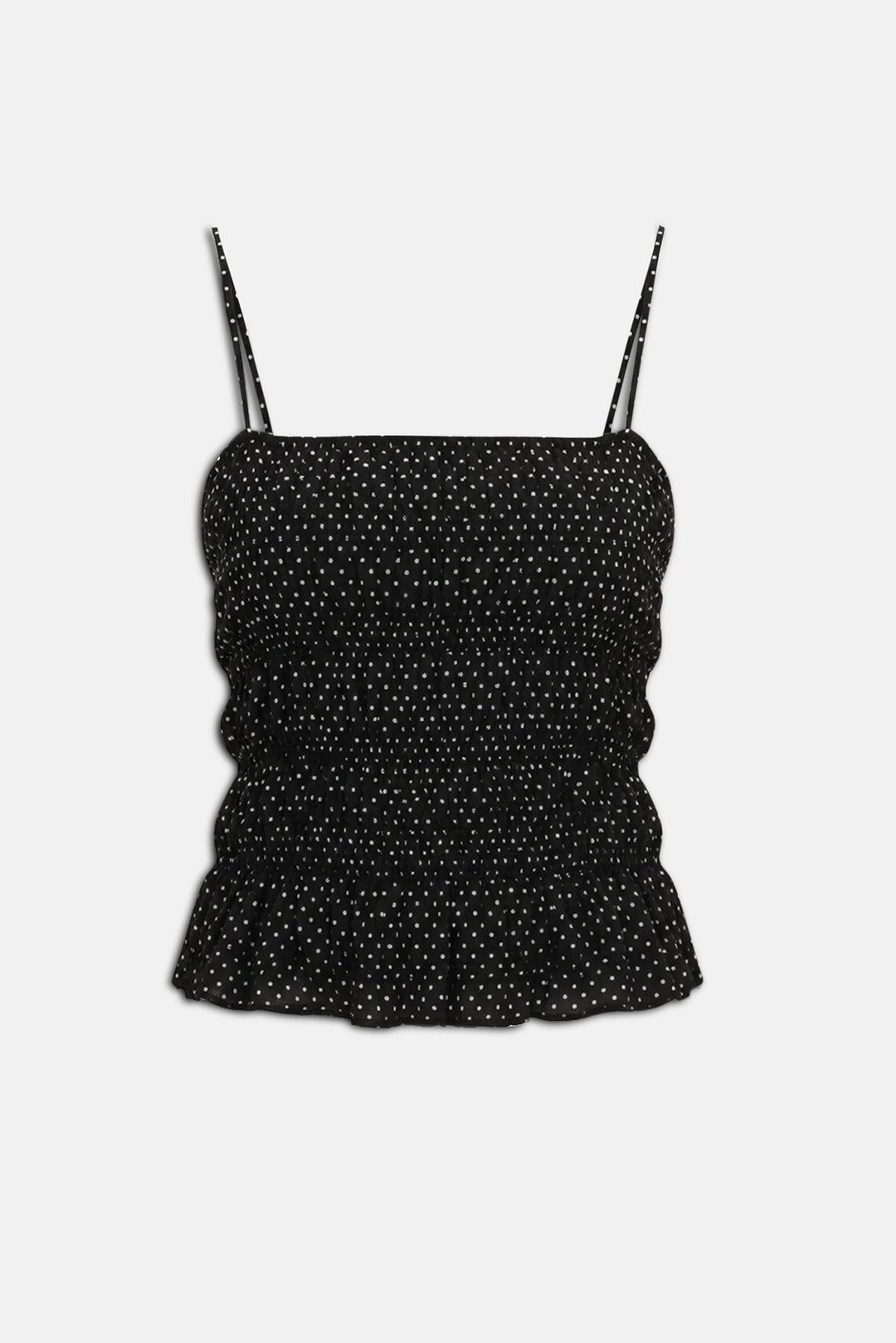 Delilah Convertible Top Luxe Drape Noir / Brule Mini Dot