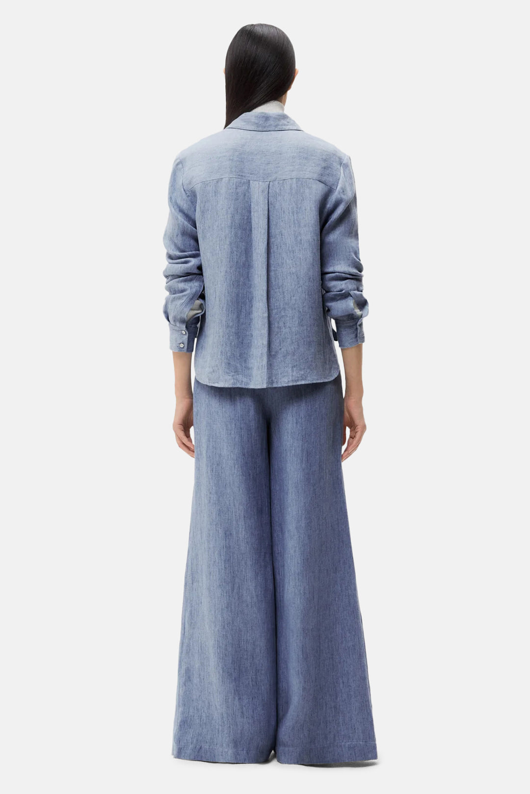 Demie Pant in Hemp Medium Indigo