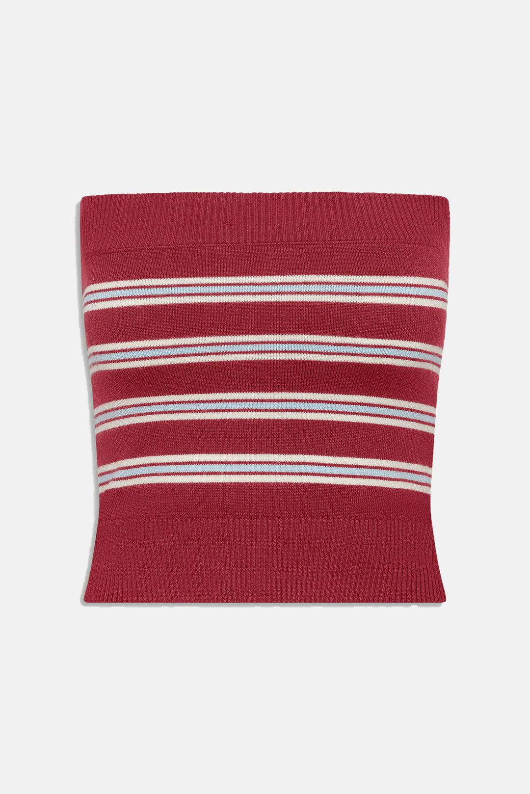 Destiny Knit Tube Top Collegiate Stripe
