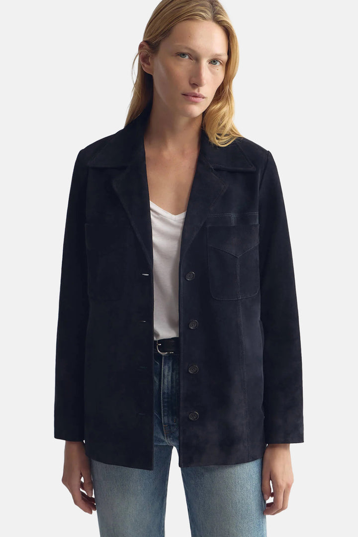 Dominic Suede Jacket Midnight