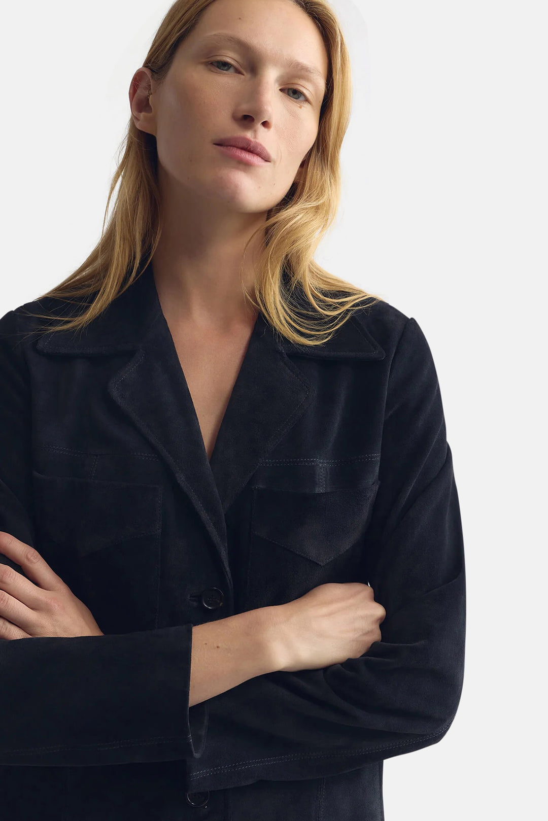 Dominic Suede Jacket Midnight