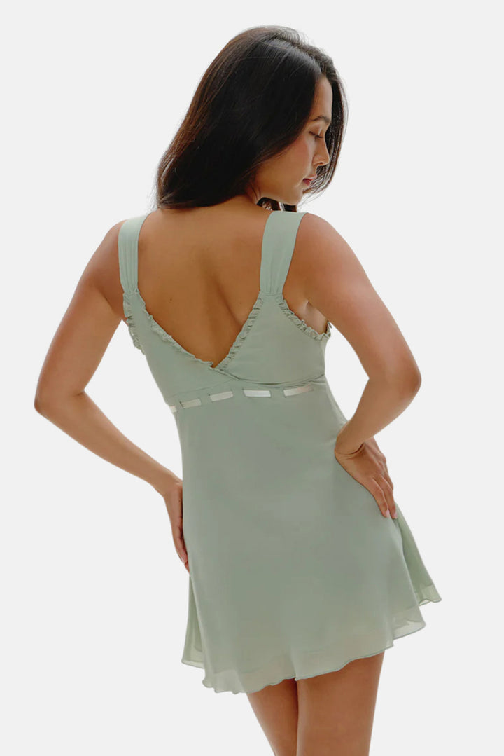 Dreamer Chiffon Mini Dress Secret Garden