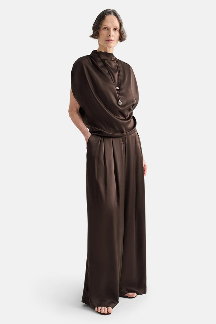 Drew Pant in Silk Delicioso