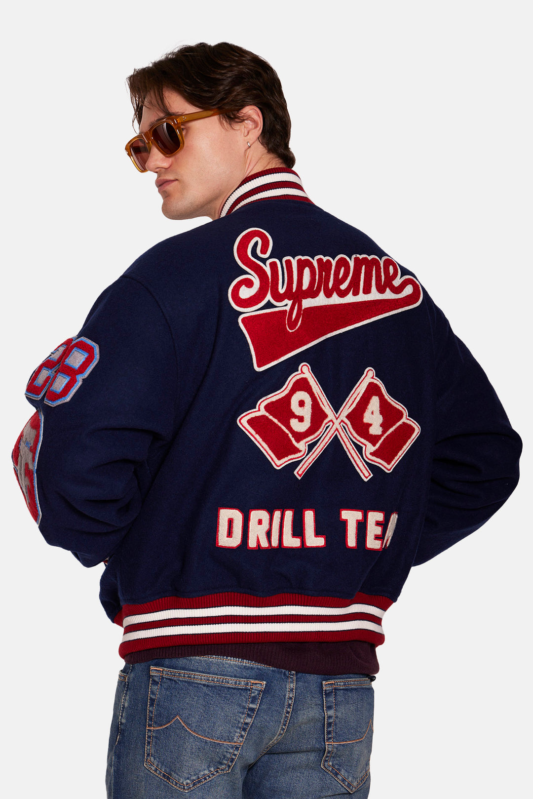 Drill Team Varsity Jacket Navy