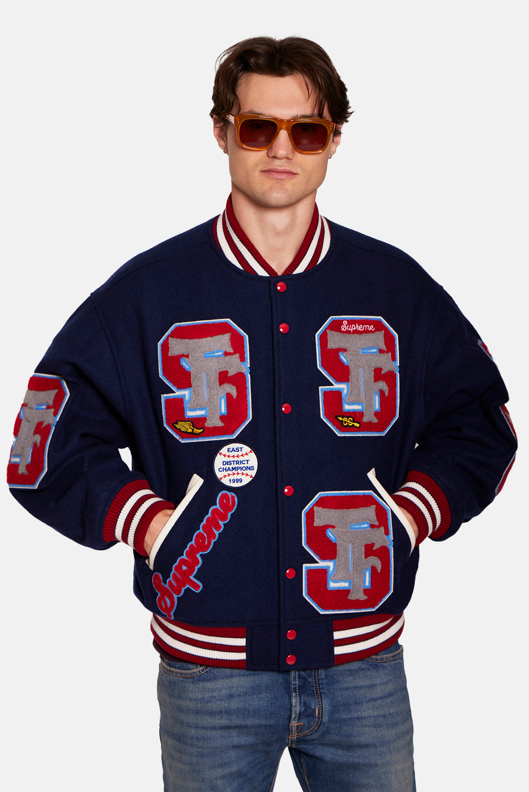 Drill Team Varsity Jacket Navy