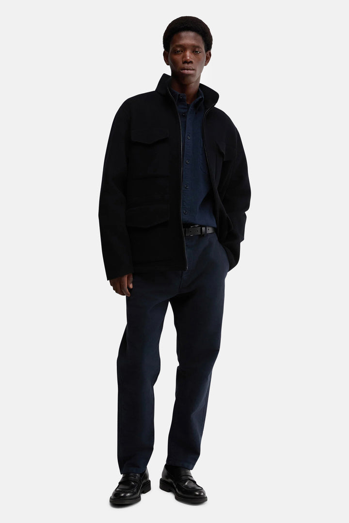 Drops Cotton Twill Shirt Navy
