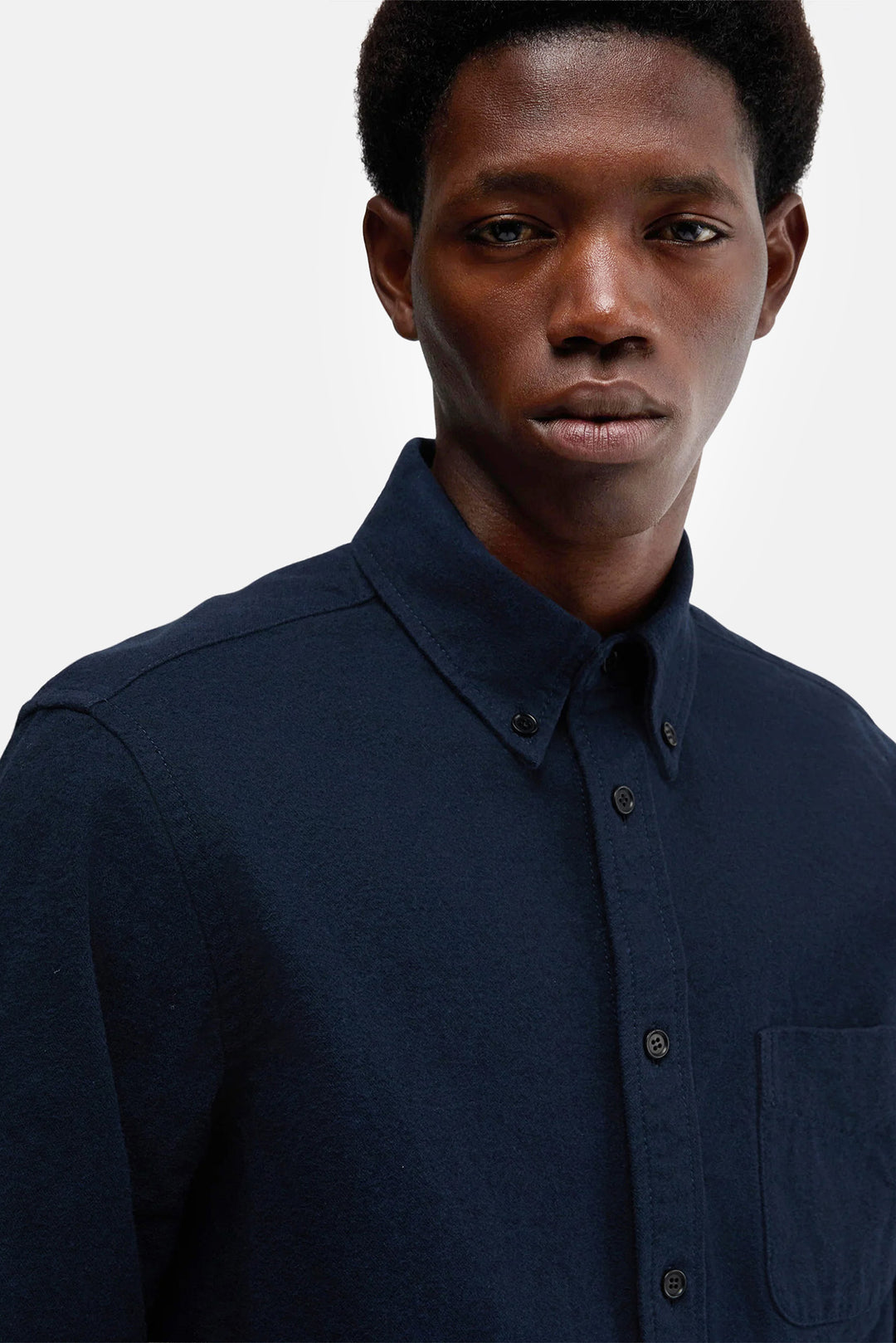 Drops Cotton Twill Shirt Navy