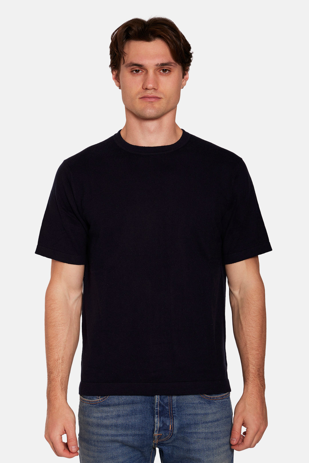 Duane Knit Tee Navy