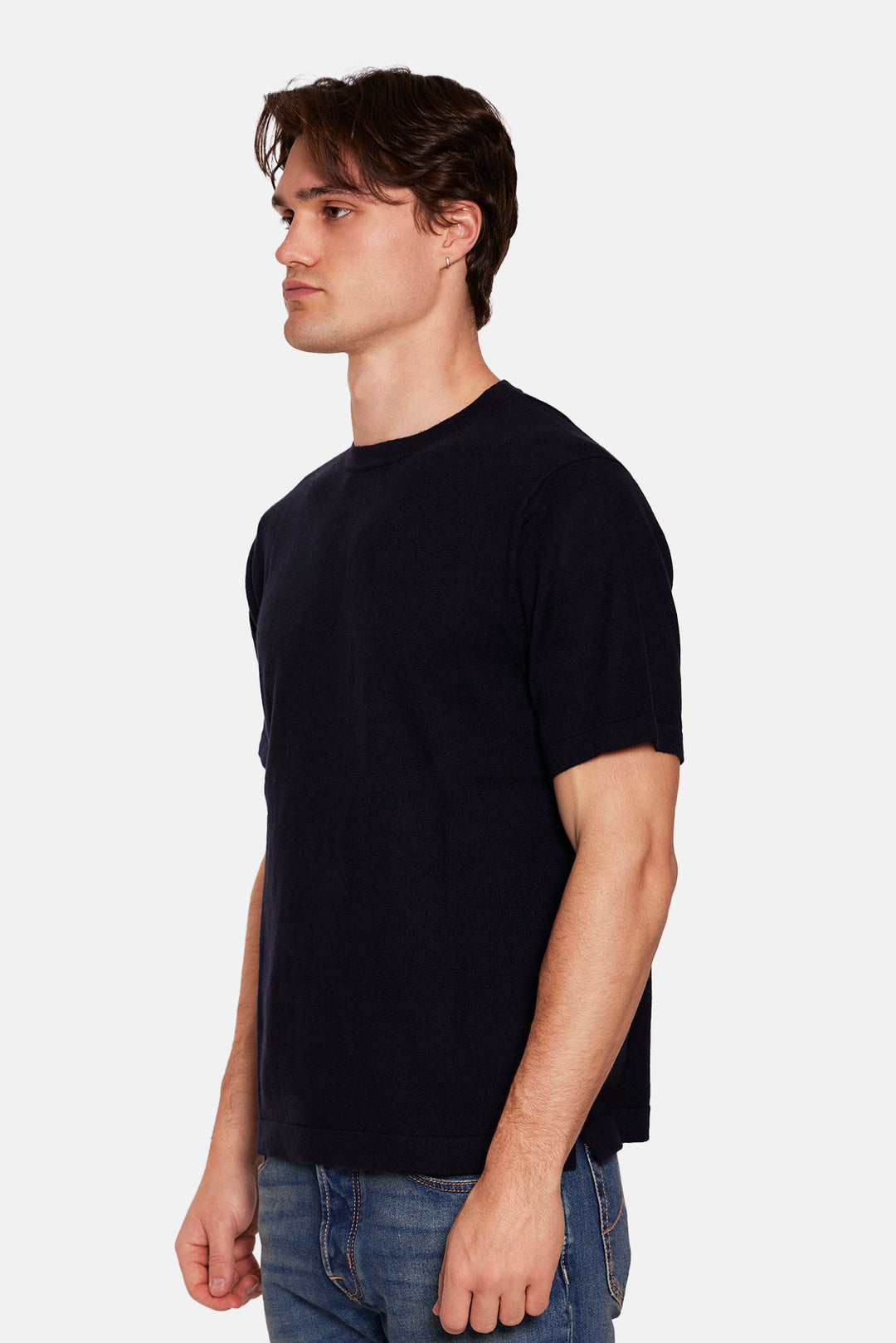 Duane Knit Tee Navy