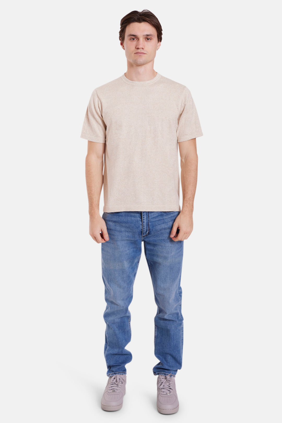Duane Knit Tee Tallow