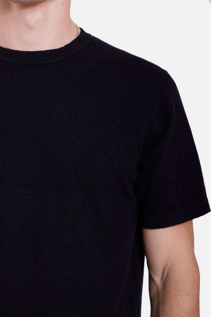Duane Knit Tee Black