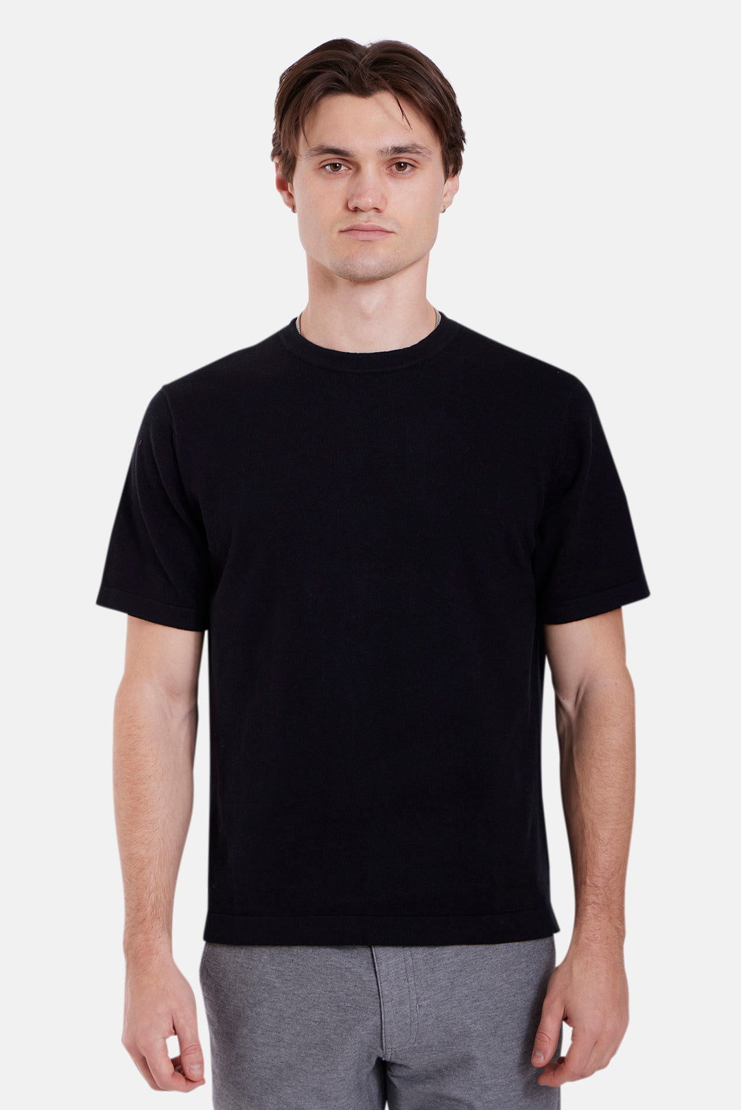 Duane Knit Tee Black