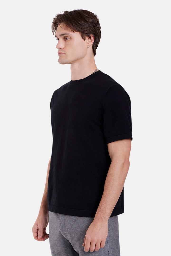 Duane Knit Tee Black