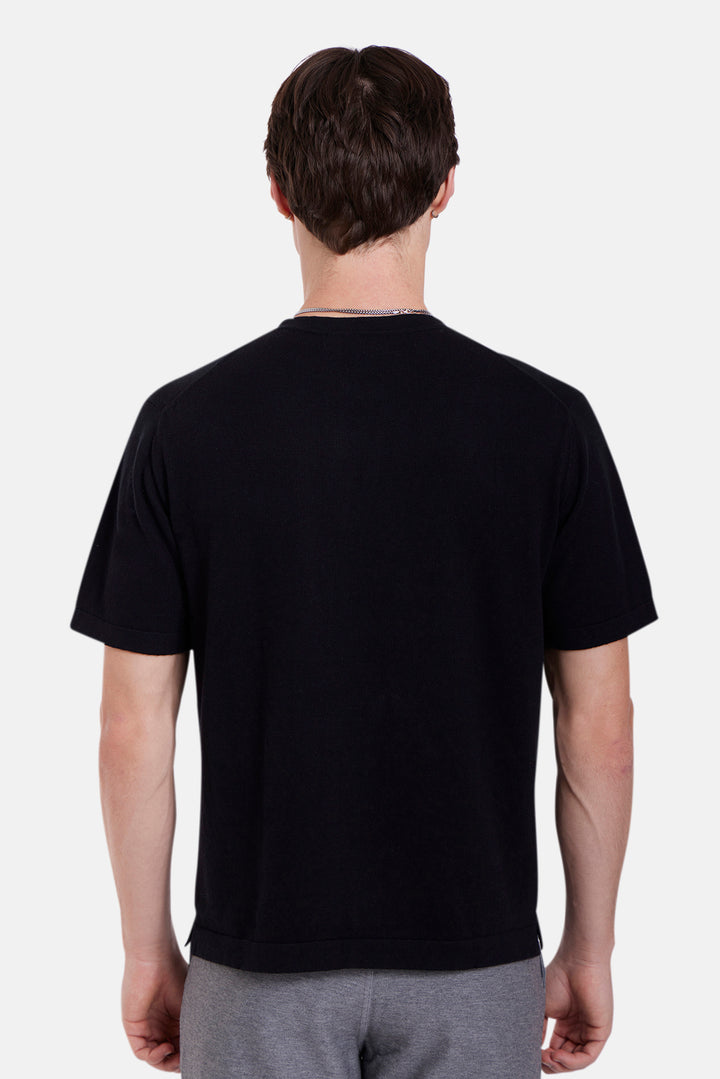 Duane Knit Tee Black