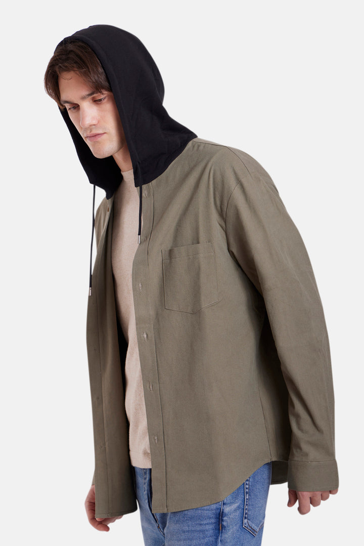 Dylan Olive Twill w/Black Hood