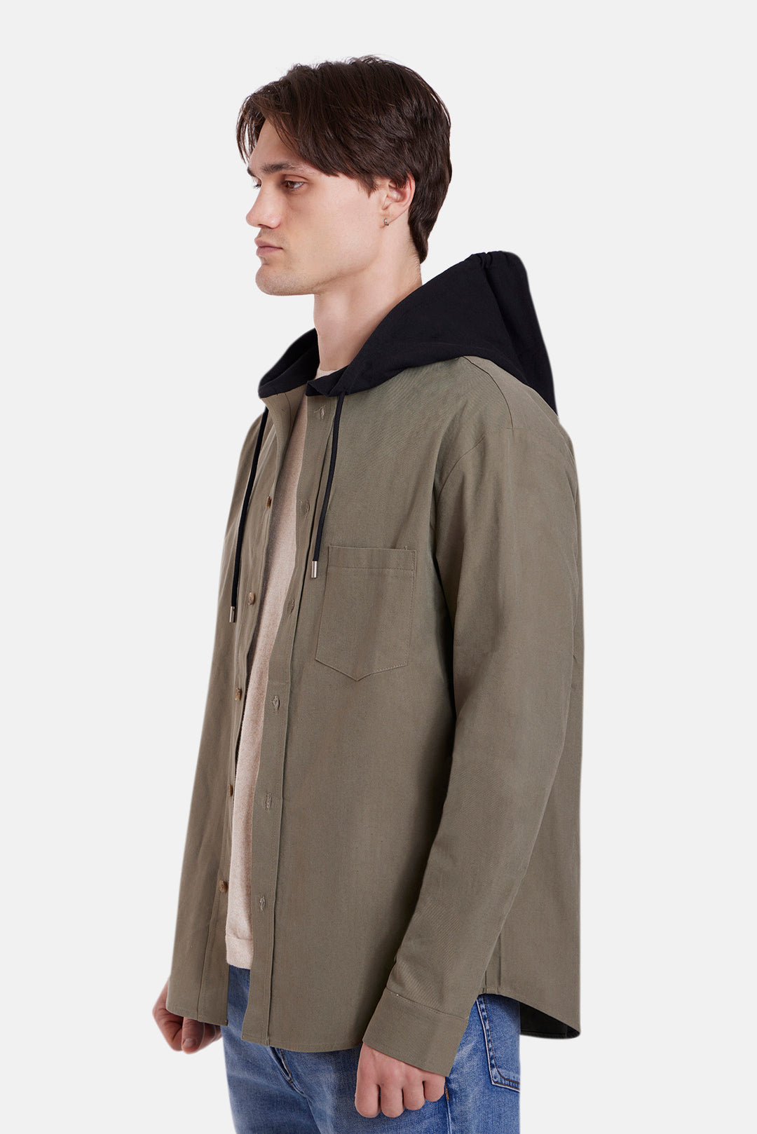 Dylan Olive Twill w/Black Hood