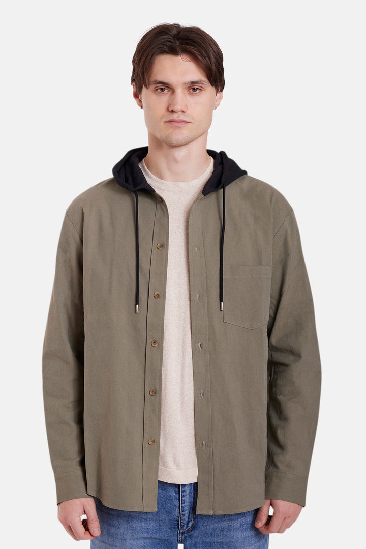 Dylan Olive Twill w/Black Hood