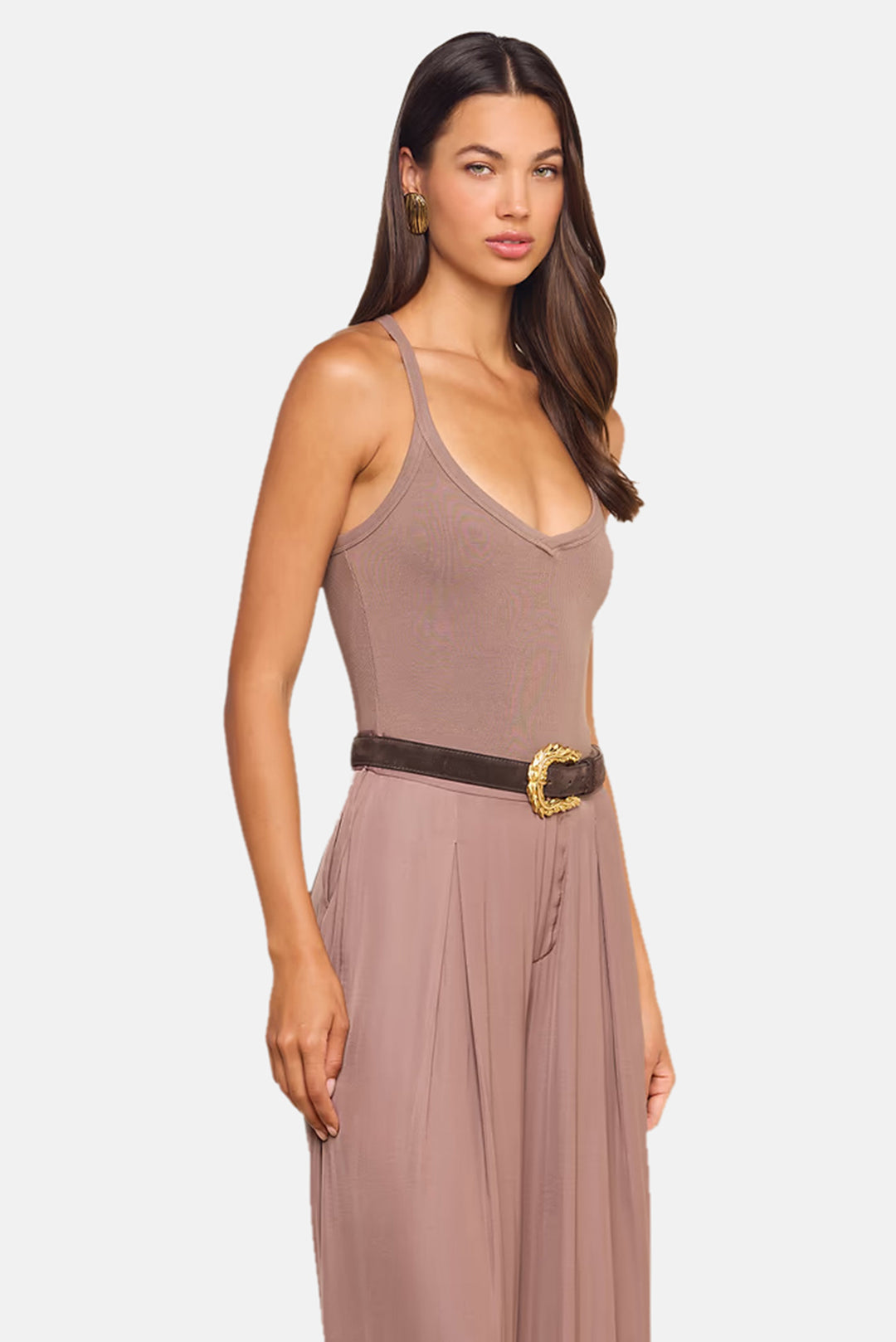 Wrenna Racerback Bodysuit Cardamom
