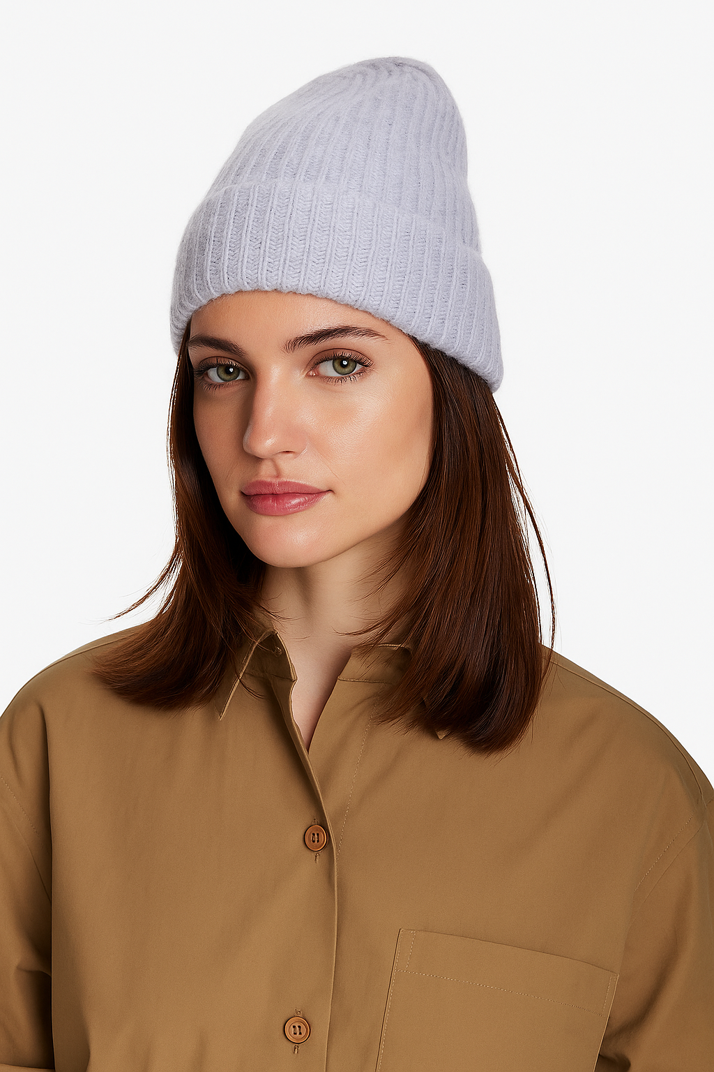 Cashmere Cuff Beanie Castle Grey