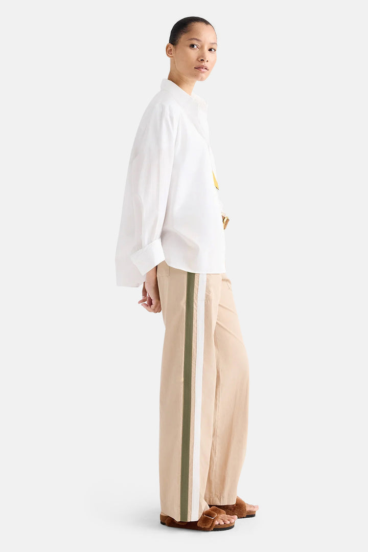 Isabelle Pant in Vintage Washed Poplin Sandstone