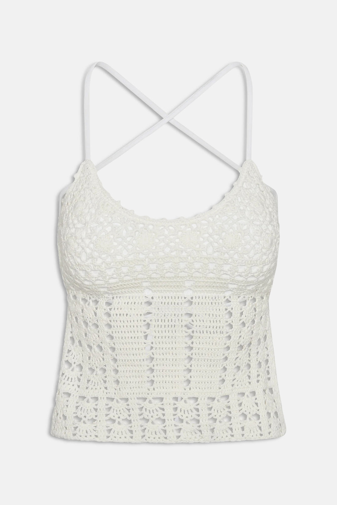 Nari Crochet Tankini Ivory Crochet