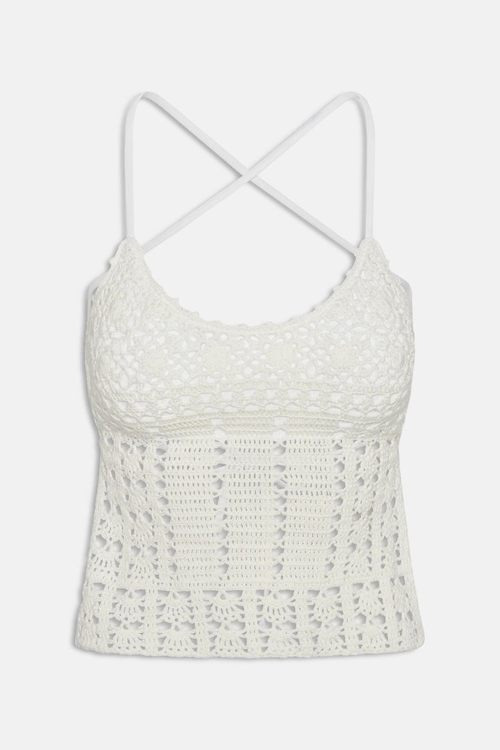 Nari Crochet Tankini Ivory Crochet