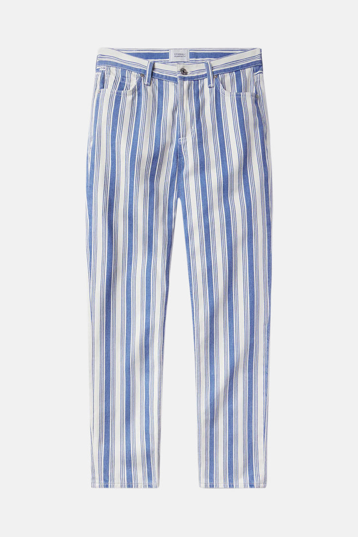 Anissa Straight Leg in Mar Stripe