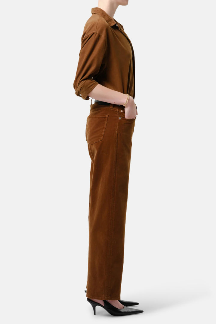 Nora Corduroy Trouser Leg In Manuka