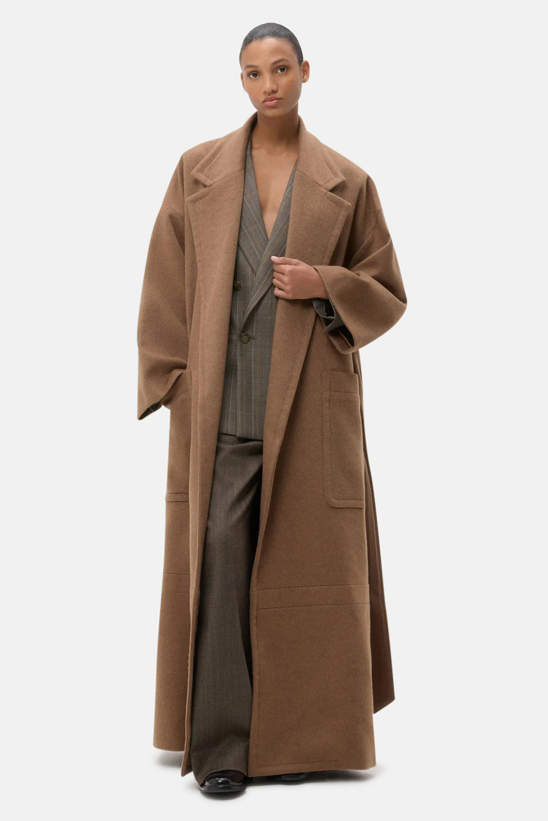 EM Cashmere Coat Kelp