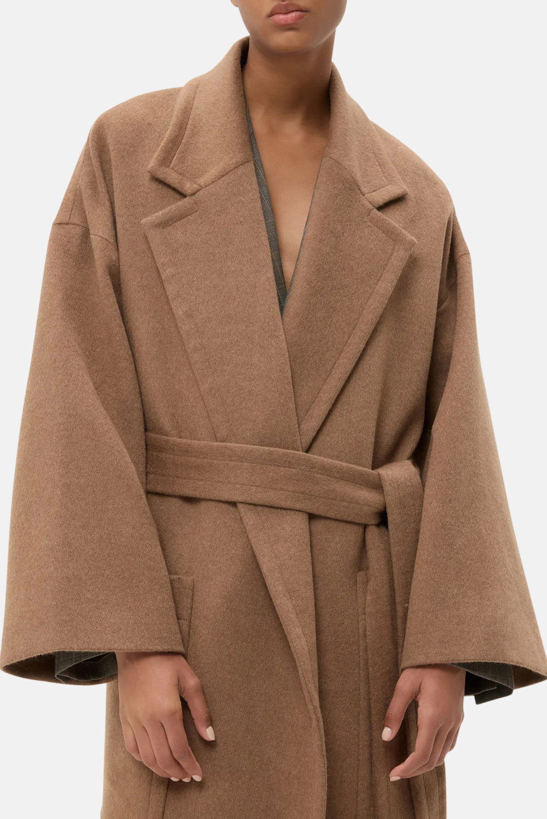 EM Cashmere Coat Kelp