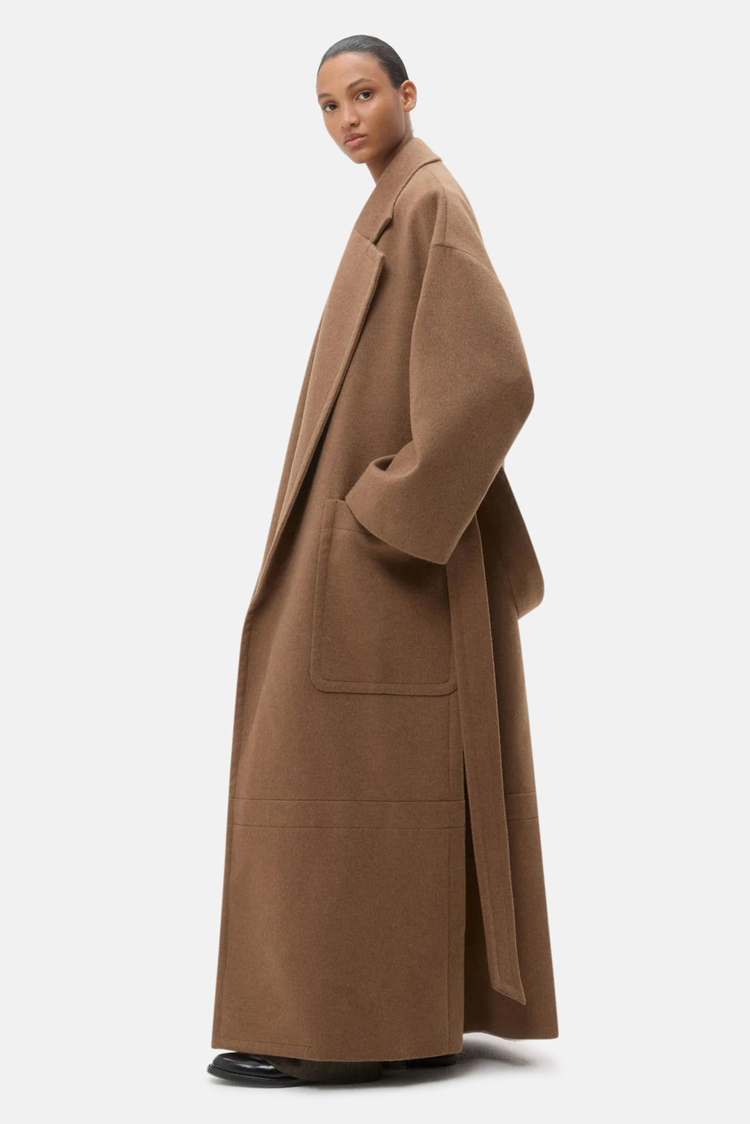 EM Cashmere Coat Kelp