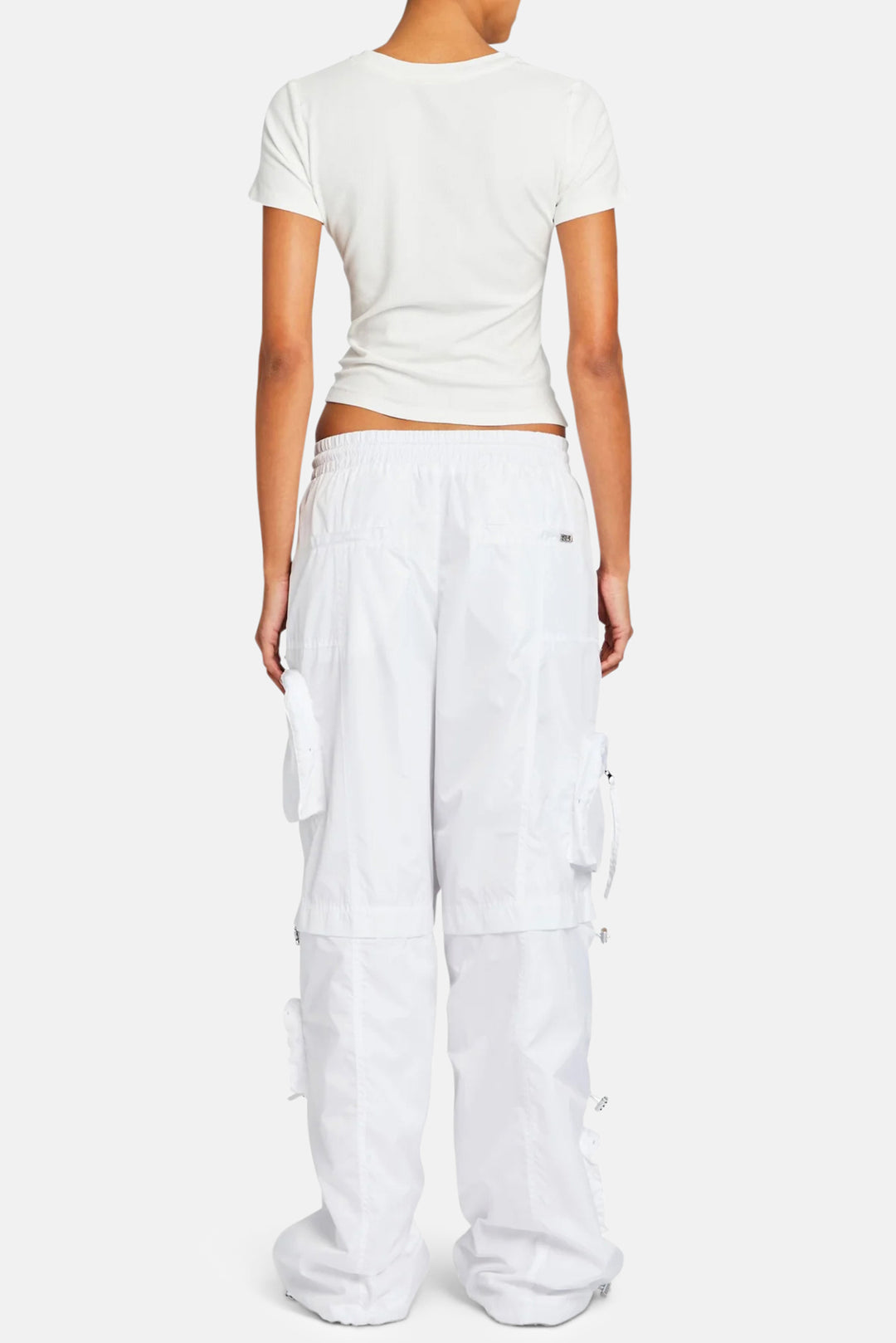 Alba Ruched Cargo Pant White