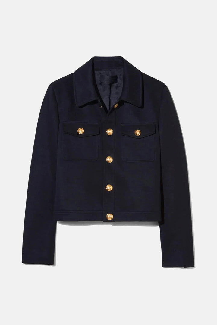 Edna Cropped Jacket Black