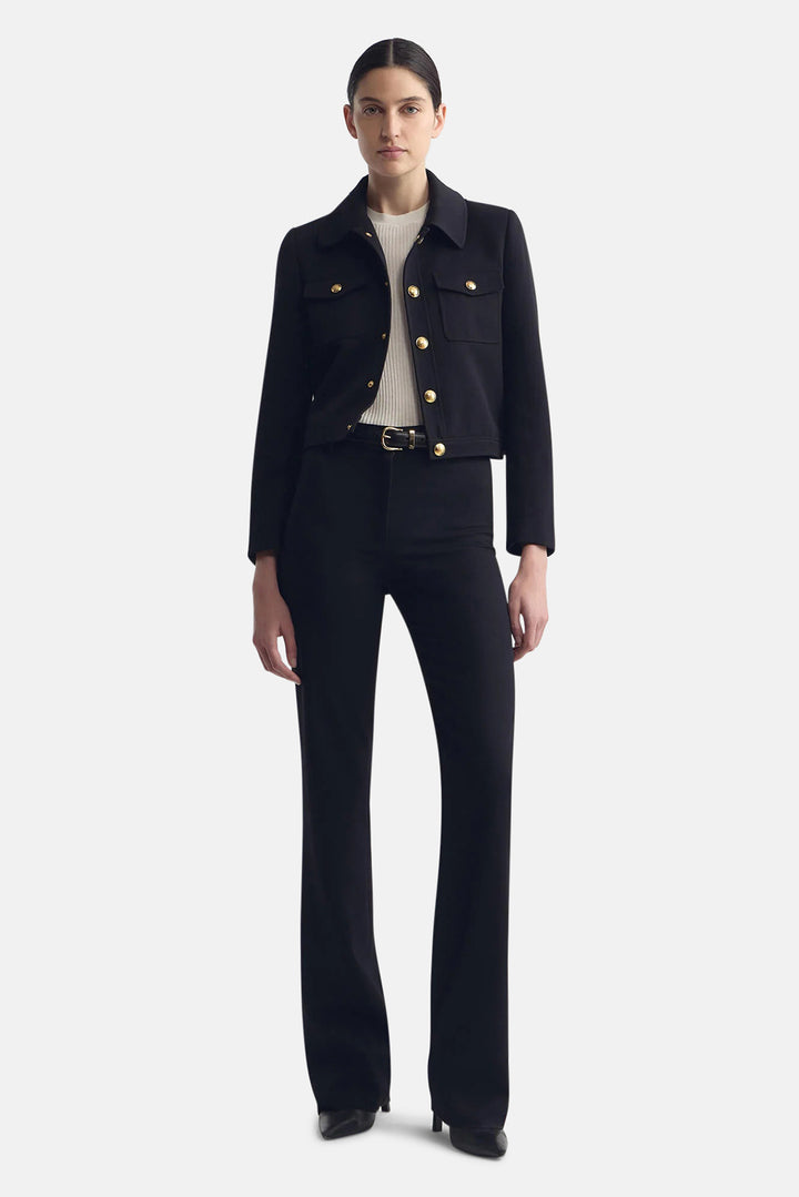 Edna Cropped Jacket Black