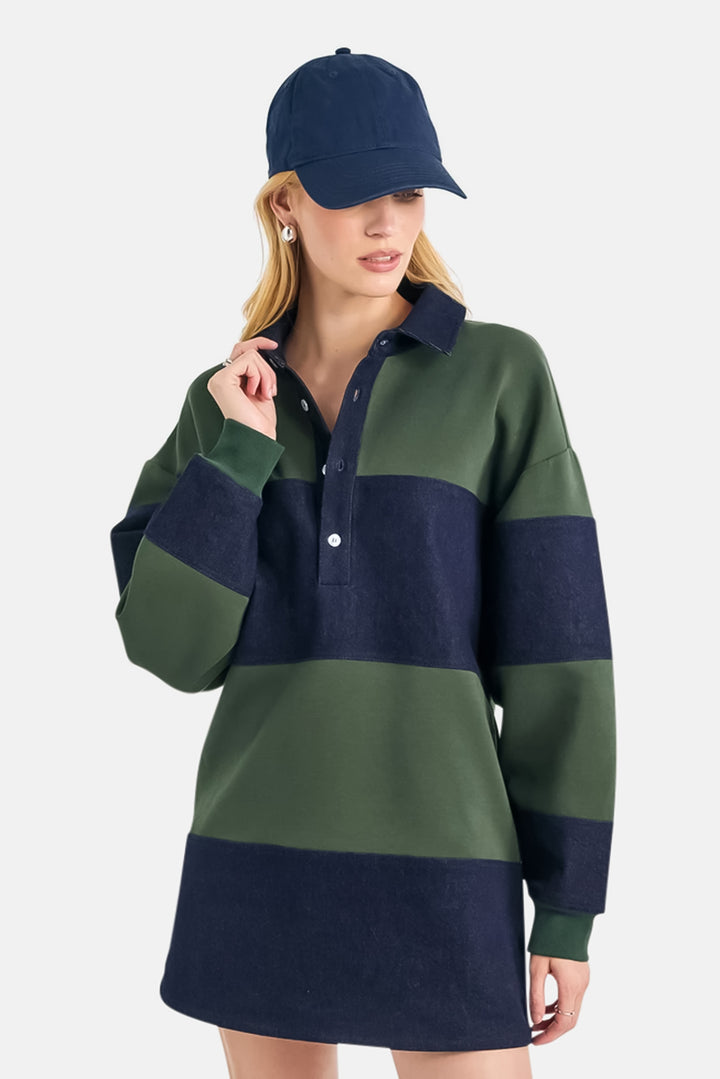 Elaria Tunic in Evergreen/Atlantic