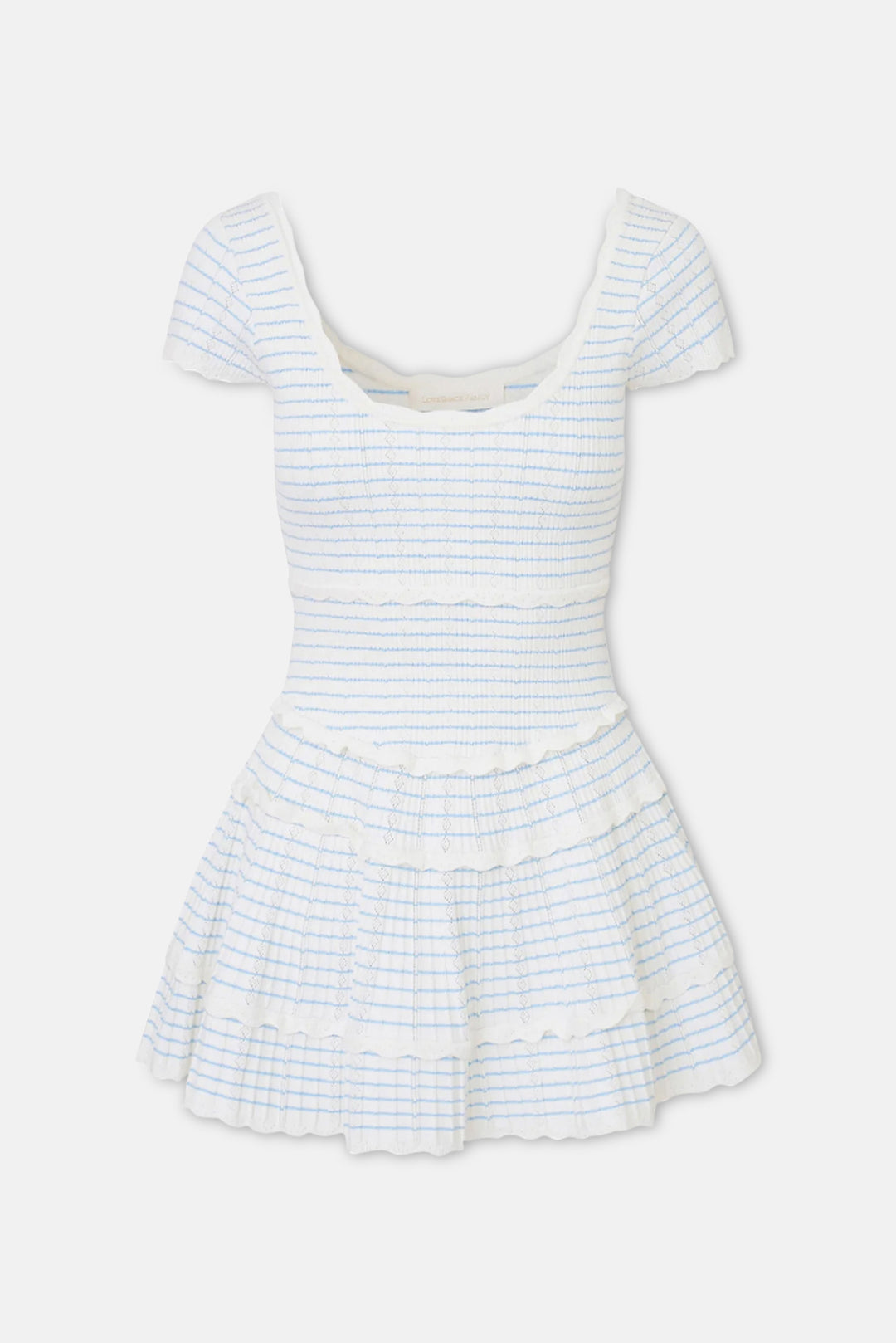 Elisavette Striped Stretch Knit Mini Dress Sailor Stripes