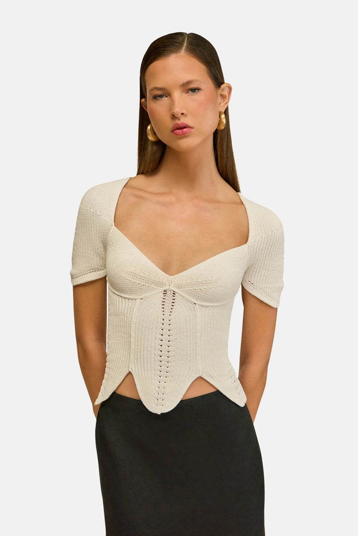 Eliza Top Off White