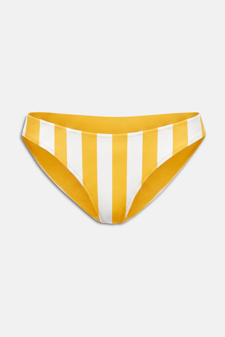 Elle Reversible Bikini Bottom Pineapple / Brule Stripe