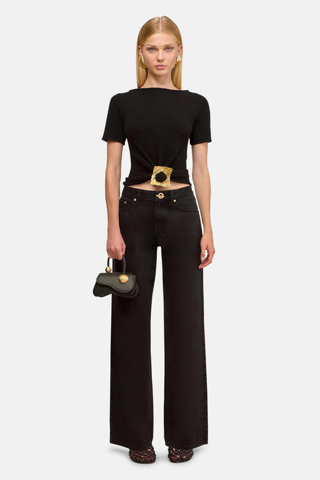 Ellen Knit Top Black
