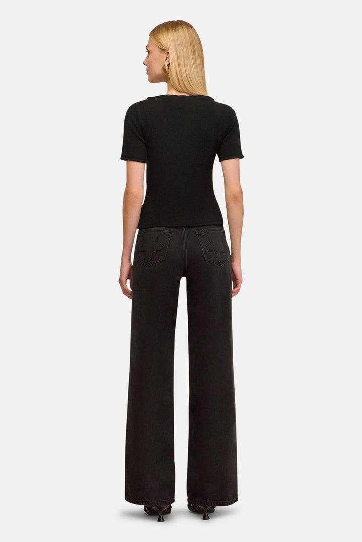 Ellen Knit Top Black