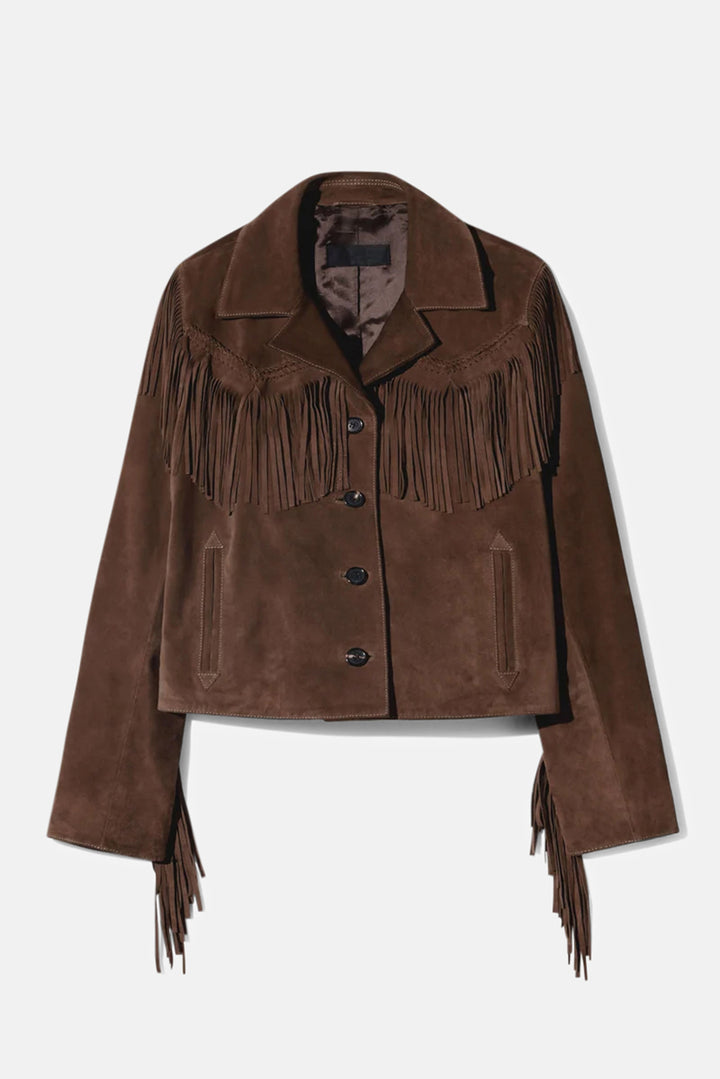Eloi Suede Jacket Hazelnut