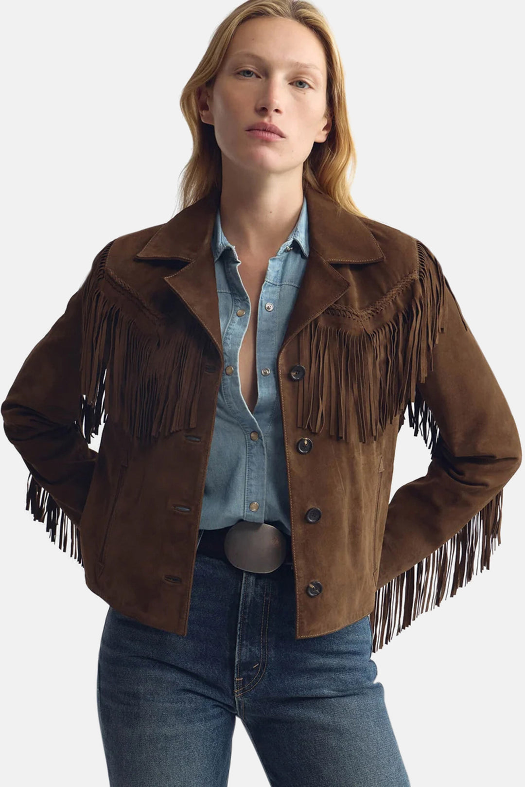 Eloi Suede Jacket Hazelnut
