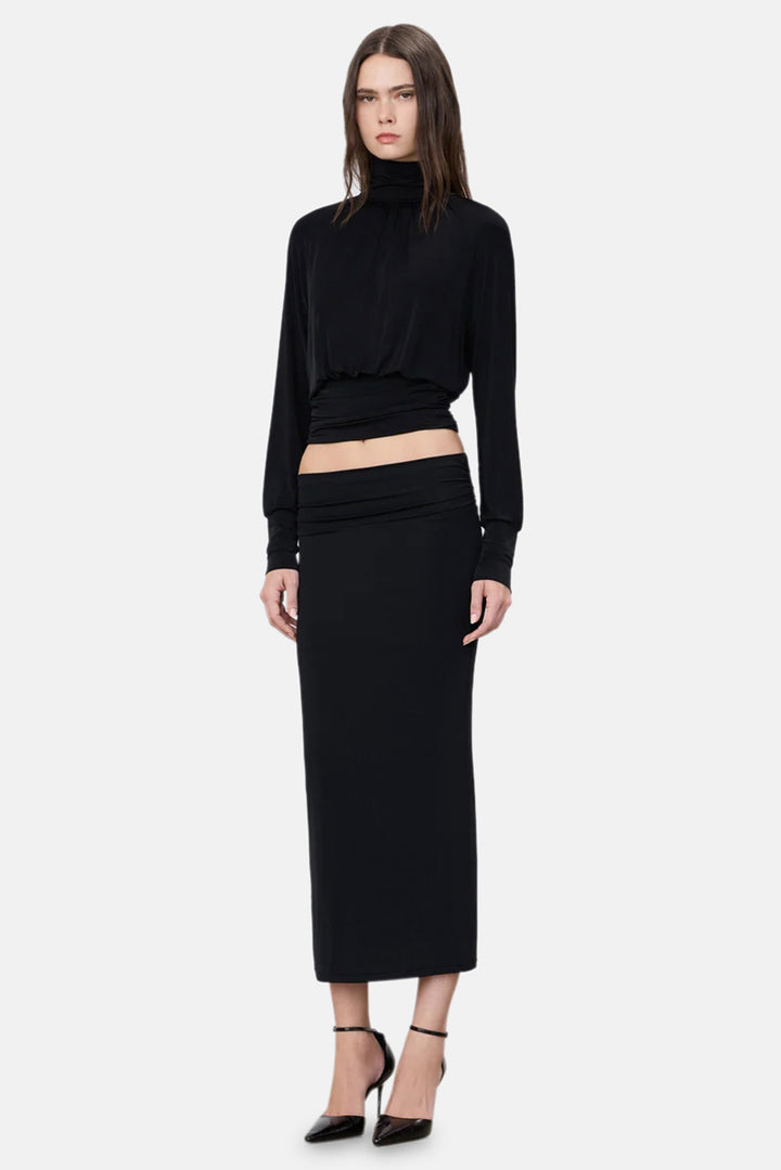 Elsa Midi Skirt Black