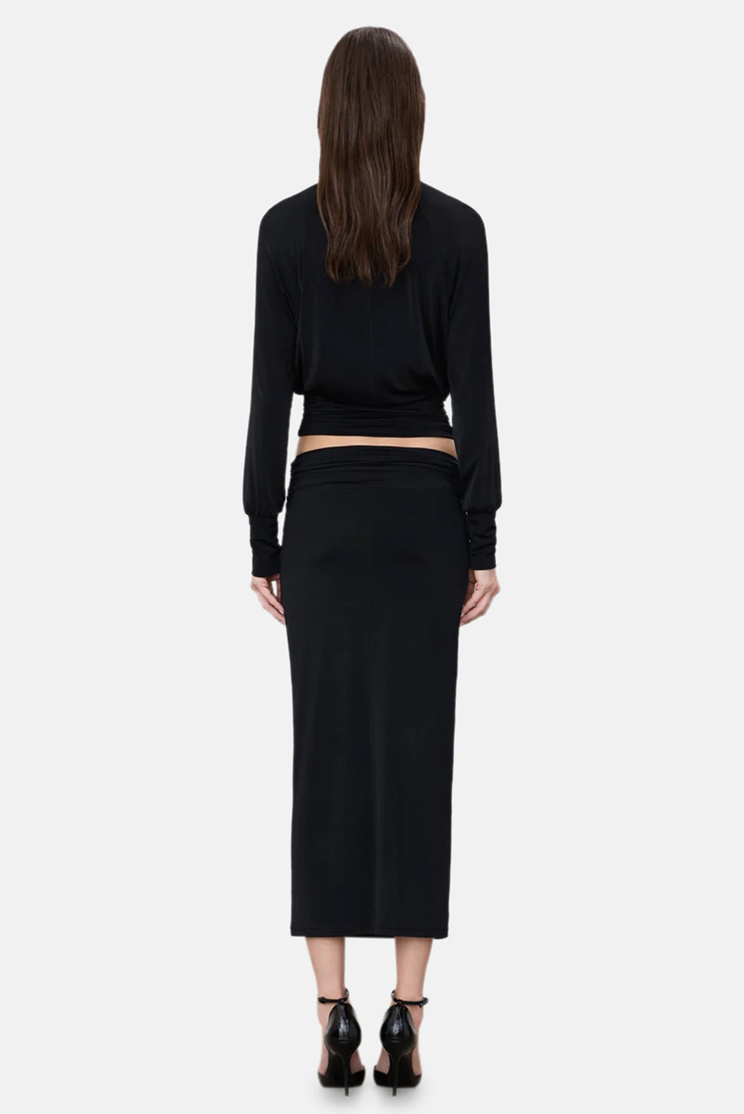 Elsa Midi Skirt Black